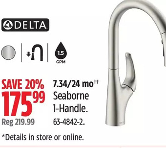 Canadian Tire Delta seaborne 1-handle offer