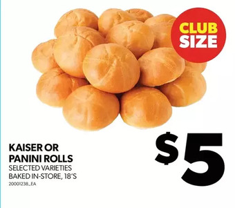 Real Canadian Superstore Kaiser or panini rolls offer