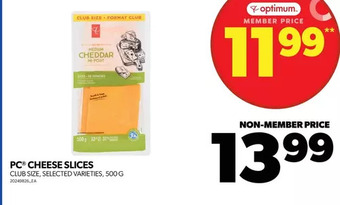 Real Canadian Superstore Pc cheese slices offer