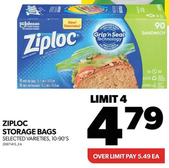 Real Canadian Superstore Ziploc storage bags offer