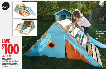 Canadian Tire Plum outdoor wooden play centre offer
