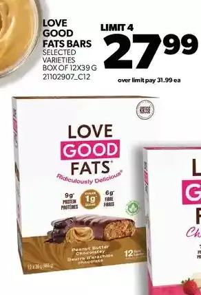 Real Canadian Superstore Love good fats bars offer