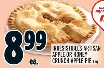 Metro Irresistibles artisan apple or honey crunch apple pie offer