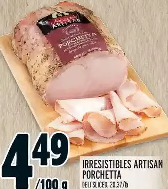 Metro Irresistibles artisan porchetta offer