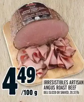 Metro Irresistibles artisan angus roast beef offer