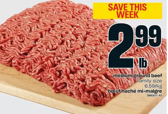 Independent Grocer Medium ground beef offer