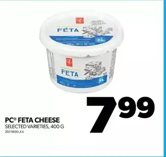 Real Canadian Superstore Pc feta cheese offer