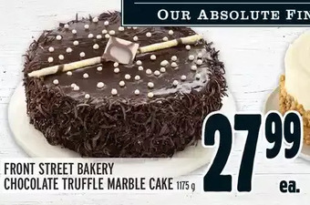 Metro Front street bakery chocolate truffle marble cake offer