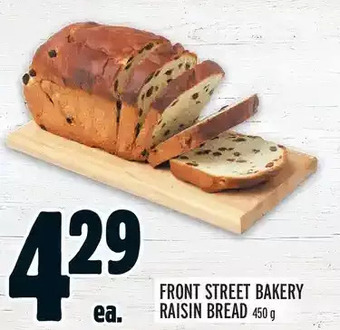 Metro Front street bakery raisin bread offer
