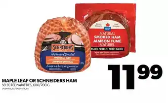Real Canadian Superstore Maple leaf or schneiders ham offer