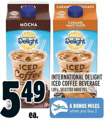 Metro International delight iced coffee beverage offer