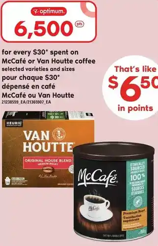 Independent Grocer Mccafe or van houtte coffee offer