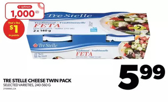 Real Canadian Superstore Tre stelle cheese twin pack offer