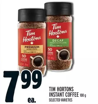 Metro Tim hortons instant coffee offer