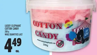 Metro Lucky elephant cotton candy offer