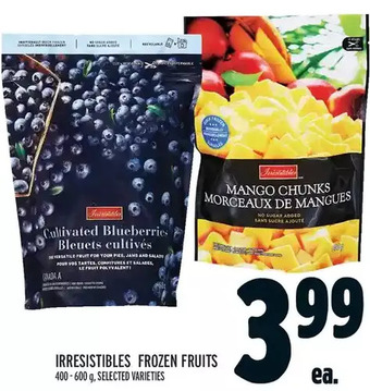 Metro Irresistibles frozen fruits offer