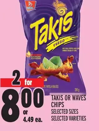Metro Takis or waves chips offer