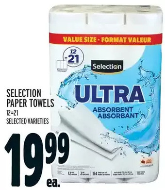 Metro Selection paper towels offer