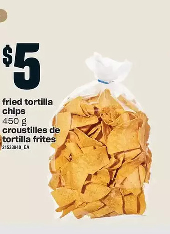 Independent Grocer Fried tortilla chips offer