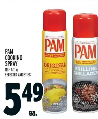 Metro Pam cooking spray offer