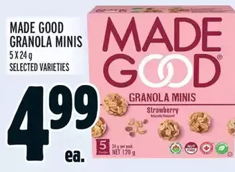 Metro Made good granola minis offer