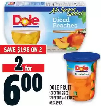 Metro Dole fruit offer