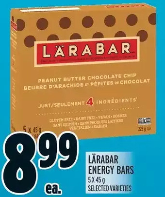 Metro Lärabar energy bars offer