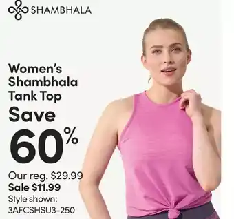 Mark's Shambhala tank top offer