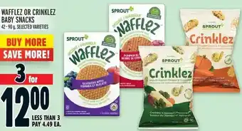 Metro Wafflez or crinklez baby snacks offer