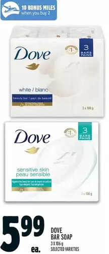 Metro Dove bar soap offer