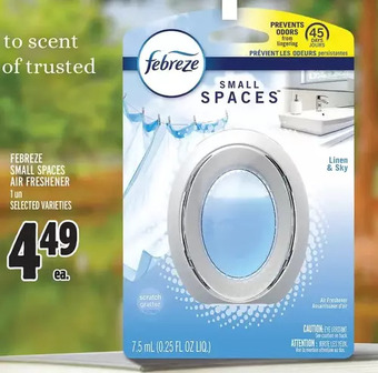 Metro Febreze small spaces air freshener offer