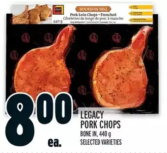 Metro Legacy pork chops offer