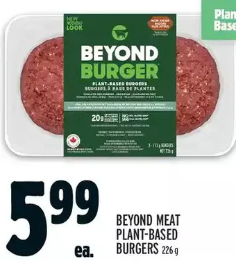 Metro Beyond meat plant-based burgers offer