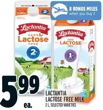 Metro Lactantia lactose free milk offer