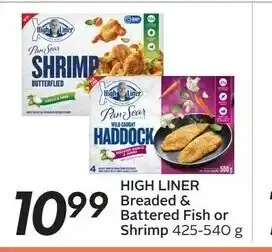 Sobeys High Liner Breaded & Battered Fish or Shrimp offer