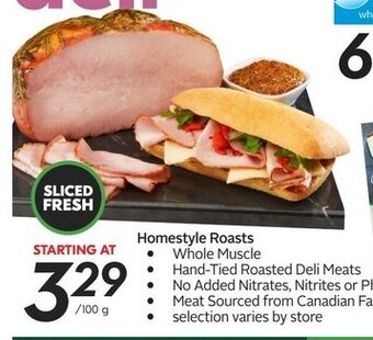 Sobeys Homestyle Roasts offer