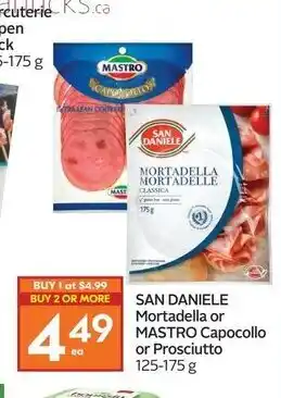 Sobeys San Daniele Mortadella offer