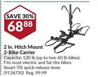 Princess Auto 2 in. Hitch Mount 2-Bike Carrier offer