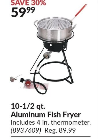 Princess Auto 10-1/2 qt. Aluminum Fish Fryer offer