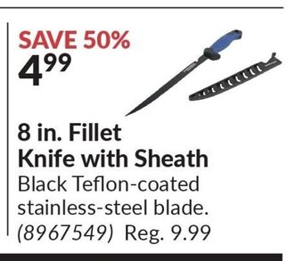 Princess Auto 8 in. Fillet Knife with Sheath offer