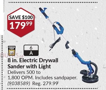 Princess Auto 8 in. Electric Drywall Sander with Light offer