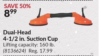 Princess Auto Dual-Head 4-1/2 in. Suction Cup offer