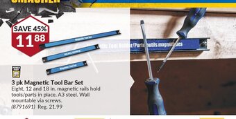 Princess Auto POWER FIST 3 pk Magnetic Tool Bar Set offer