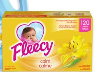 Walmart Fleecy dryer sheets 120s offer