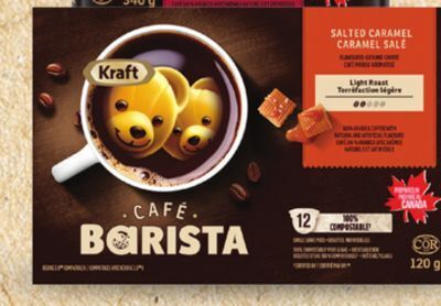 Walmart Kraft café barista single-serve coffee pods 12s 120 g offer