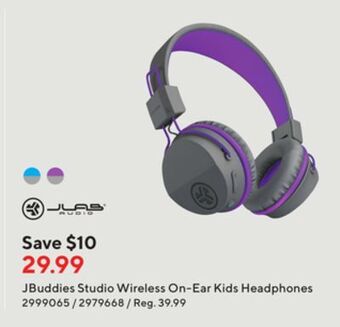 Staples Jlab jbuddies studio wireless on-ear kids headphones offer