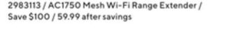 Staples D-link ac1750 mesh wi-fi range extender offer