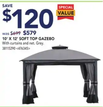 Lowe's Allen 10' x 12' soft top gazebo offer