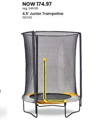 Toys R us 4.5' junior trampoline offer