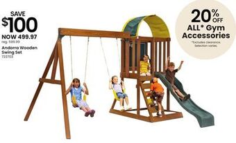 Toys R us Andorra wooden swing set offer